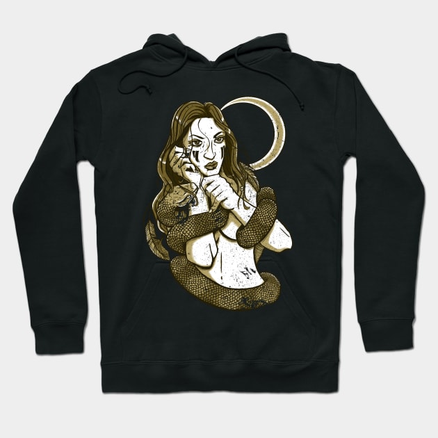 Moon and Copperhead Hoodie by allee